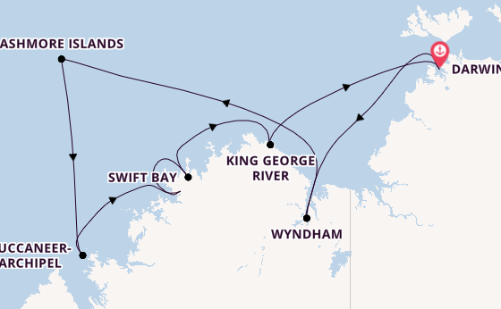 Australien ab Darwin, Australien auf der Silver Cloud