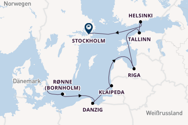 Erkunden Sie 8 Tage Riga und Stockholm