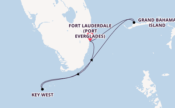 Karibik ab Fort Lauderdale (Port Everglades), USA auf der Celebrity Reflection