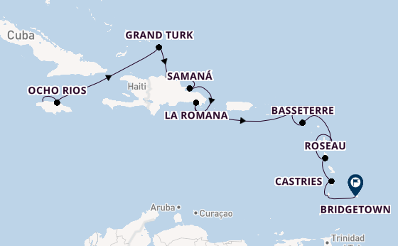 Caribbean vanaf Montego Bay met AIDAbella