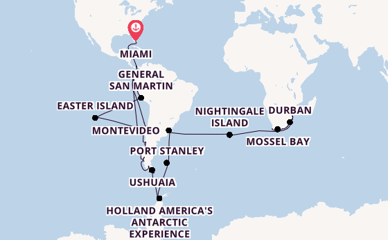 Transatlantic from Miami, Florida, USA with the Seabourn Quest