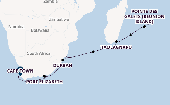 Luxury More Inclusive Island Jewels & South African Coasts: Mauritius to Cape Town