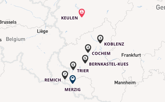 Moezel vanaf Keulen, Duitsland met de KATHARINA VON BORA