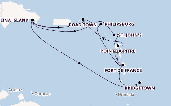 Caribbean from La Romana, Dominican Republic with the MSC Opera