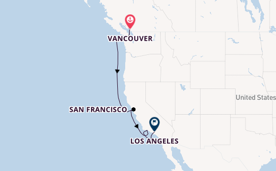 USA West Coast from Vancouver, Canada with the Island Princess