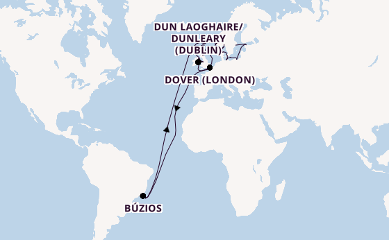 Transatlantic from Greenwich (London), England with the Viking Libra