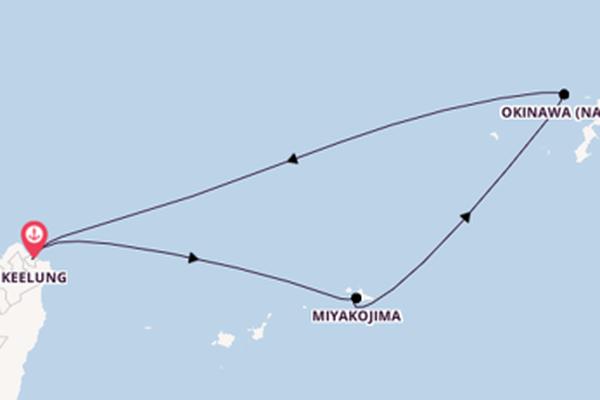 Ostasien ab Keelung, Taiwan auf der MSC Bellissima