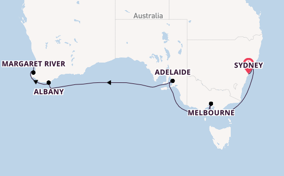 Australia from Sydney, Australia with the Grand Princess