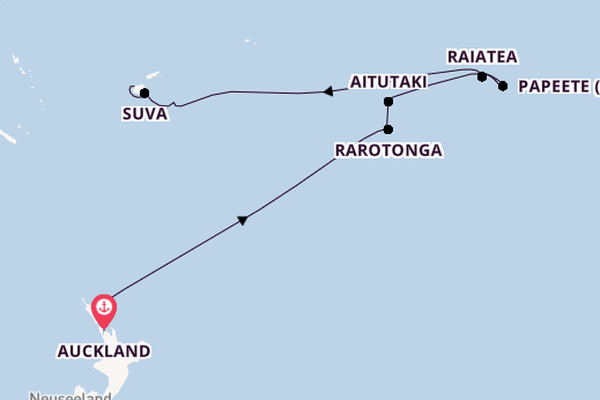 Polynesien ab Auckland, Neuseeland auf der EUROPA 2