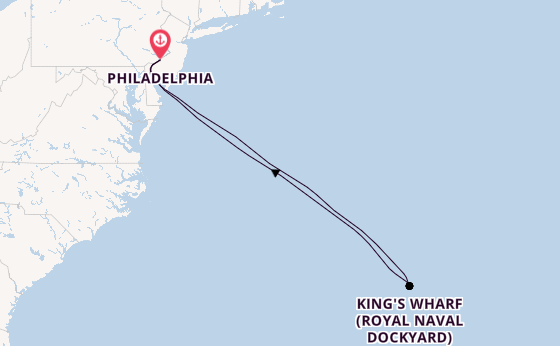 East Coast USA from Philadelphia, Pennsylvania, USA with the Norwegian Pearl