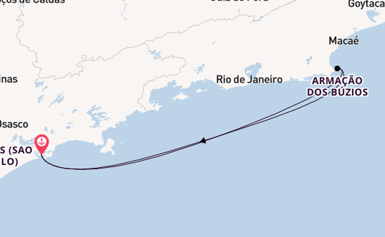 Brasilien ab Santos (Sao Paulo), Brasilien auf der MSC Divina