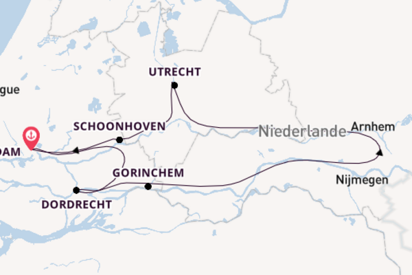 Rad und Schiff Reise - Südholland ab/bis Rotterdam