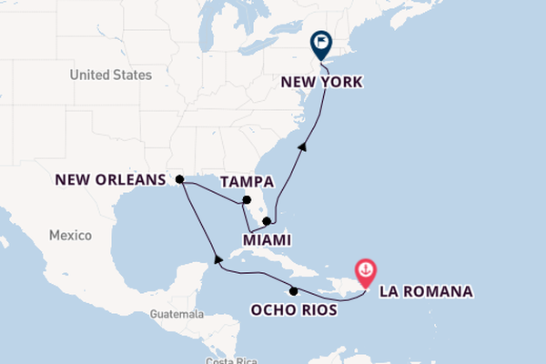 Caribbean vanaf La Romana met AIDAluna