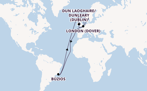 Transatlantic from Greenwich (London), England with the Viking Vela