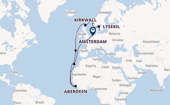 Noorwegen vanaf Kopenhagen, Denemarken met de Seven Seas Mariner