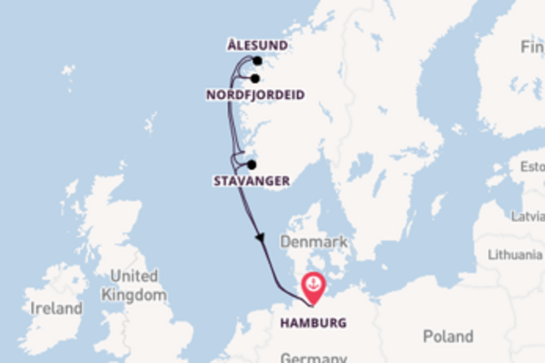 Cruise met AIDA Cruises naar Ålesund