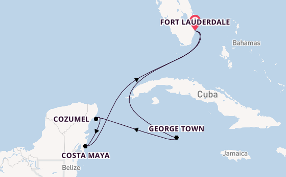 Westelijke Caraïben vanaf Fort Lauderdale, Verenigde Staten met de Celebrity Silhouette