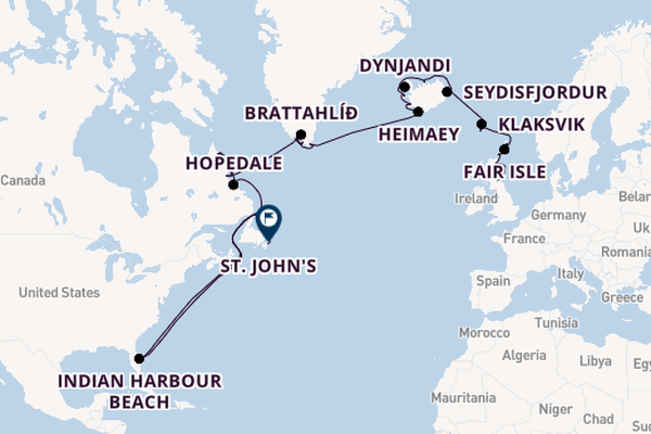 Transatlantic from Leith (Edinburgh), Scotland with the Seabourn Venture