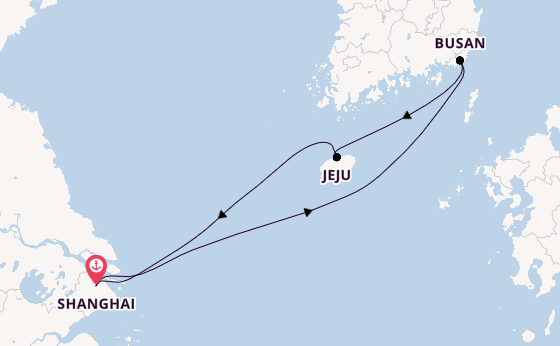 China ab Shanghai, China auf der Spectrum of the Seas