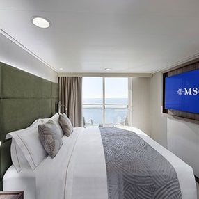 Come aboard the undefined and discover one of 52 cabin categories on a total of 13 decks that can accommodate 3013 passengers. Choose your dream cabin and feel at home on board the undefined!