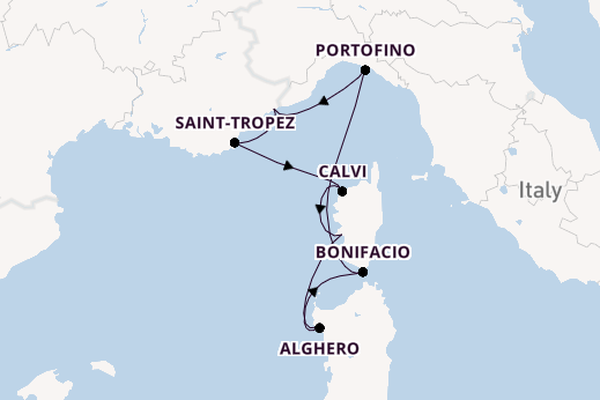 Western Mediterranean from Monte Carlo, Monaco with the Ilma