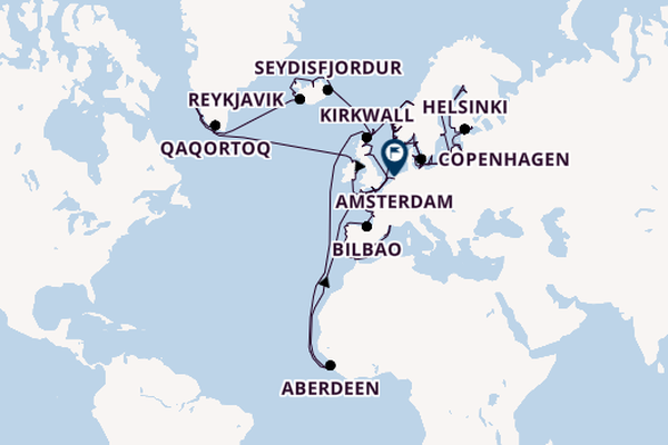 Norway from Barcelona, Spain with the Seven Seas Mariner