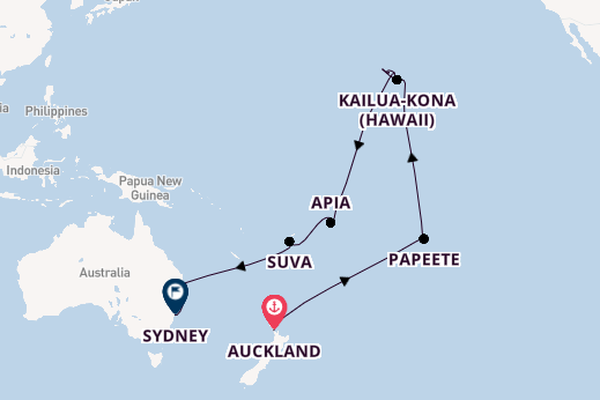 Polynesia from Auckland, New Zealand with the Grand Princess