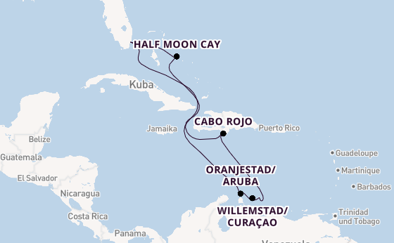Karibik ab Miami auf der Zuiderdam