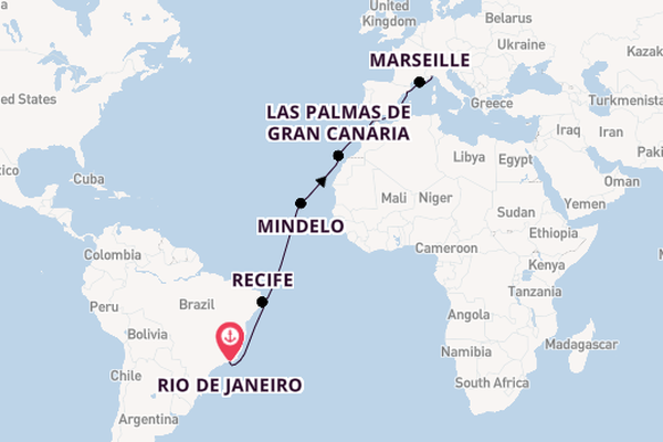 Transatlantic Adventure Rio de Janeiro to Savona