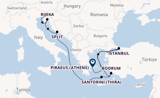 Mediterranean from Trieste, Italy with the Oosterdam
