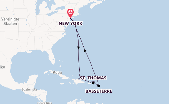 Karibik ab New York auf der Norwegian Bliss
