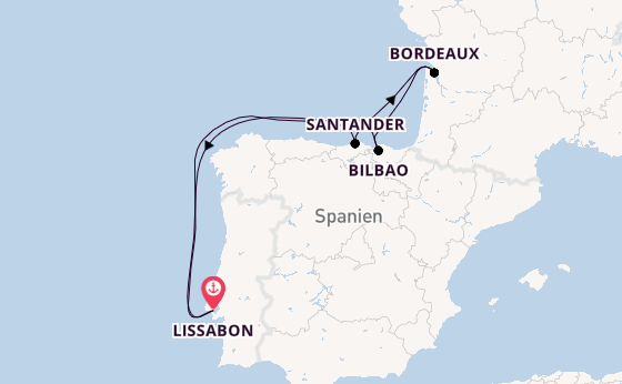 Portugal ab Lissabon, Portugal auf der Seven Seas Grandeur