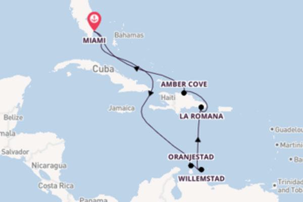 Aanschouw La Romana met Carnival Cruise Line