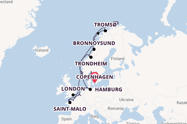 Norway from Copenhagen, Denmark with the Seabourn Quest