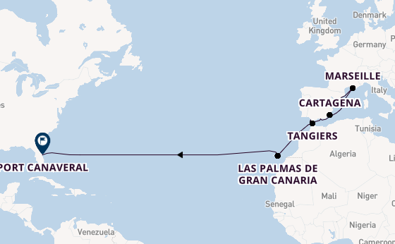 Transatlantic from Barcelona, Spain with the Norwegian Escape