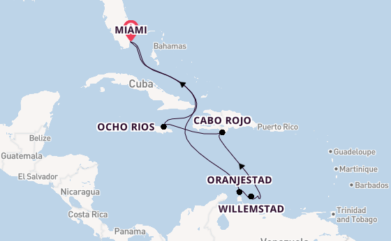 Caribbean vanaf Miami, Verenigde Staten met de MSC Poesia