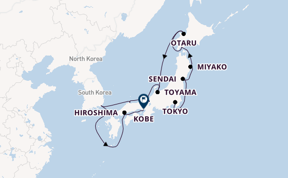Japan from Tokyo, Japan with the Azamara Pursuit