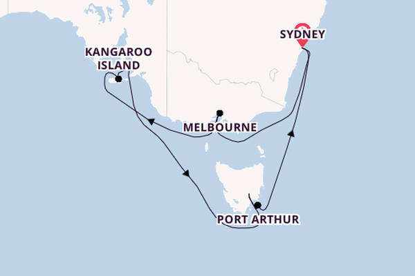 Australia from Sydney, Australia with the Crown Princess