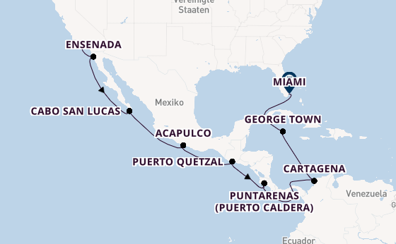 Mexikanische Riviera ab Los Angeles, USA auf der Sonata (Oceania)
