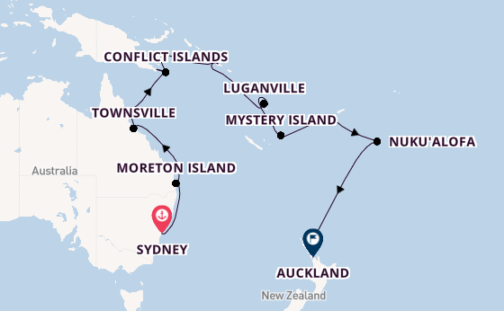 Australia, Coral Sea, Fiji Legendary Voyage