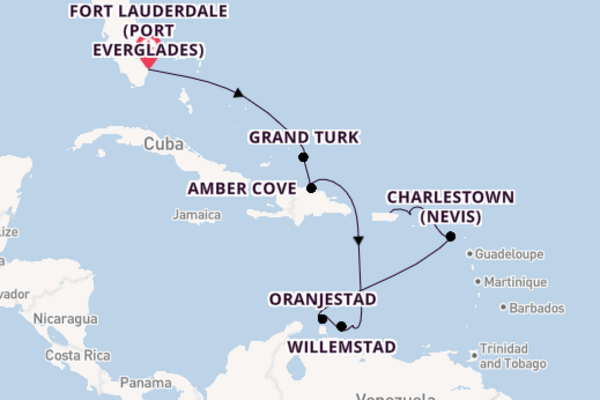 Caribbean from Fort Lauderdale (Port Everglades), Florida with the Grand Princess