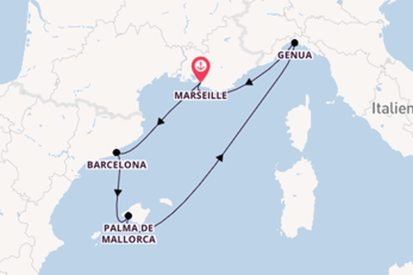 Erkunden Sie Barcelona ab Marseille