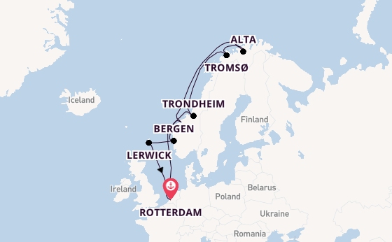 Norway from Rotterdam, The Netherlands with the Rotterdam