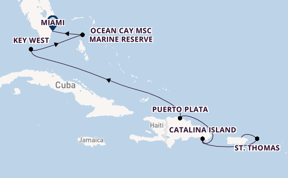 Caribbean vanaf San Juan, Puerto Rico met de EXPLORA IV