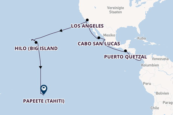 Polynesien ab Panama-Stadt, Panama auf der Seven Seas Splendor