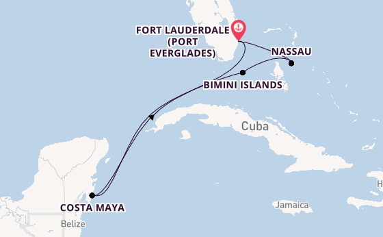 Caribbean from Fort Lauderdale (Port Everglades), Florida, USA with the Celebrity Silhouette