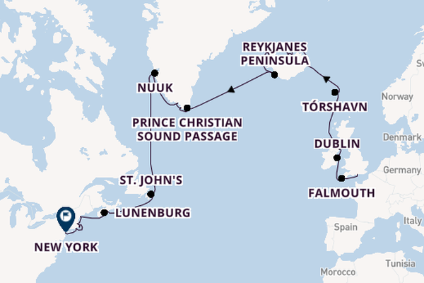 Transatlantic from Portsmouth, England, United Kingdom with the Azamara Quest