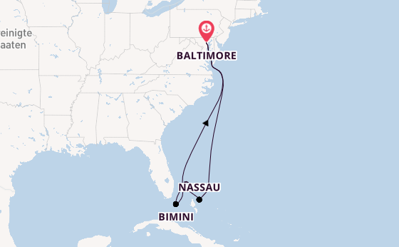 Karibik ab Baltimore, USA auf der Vision of the Seas