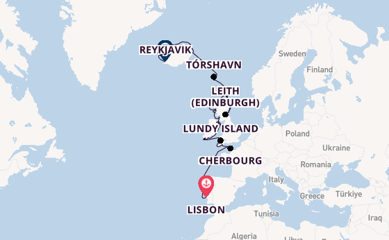 British Isles from Lisbon, Portugal with the Seabourn Venture
