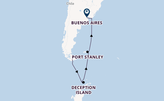 South America from Ushuaia, Argentina with the Azamara Quest